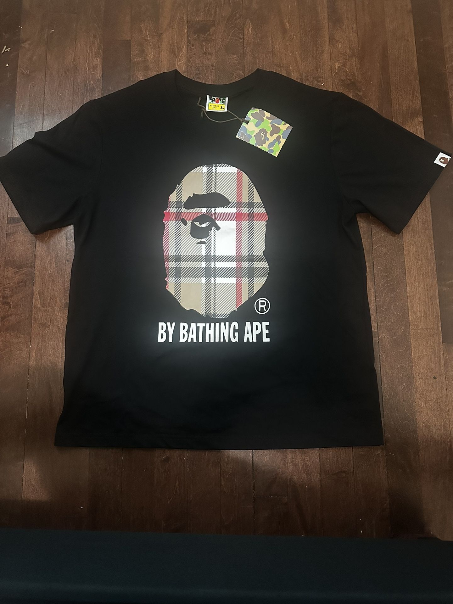 Burberry X Bape Shirt Size:XL Runs Small And Perfect