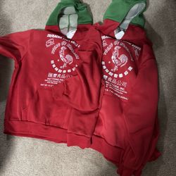 Sriracha sweatshirts qty 2 - one L & one XXL - $25 each 