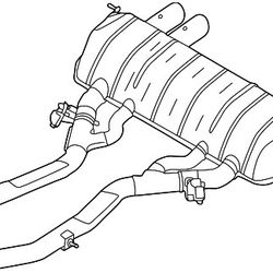 BMW M4 Rear Muffler 2021-2024 Oem