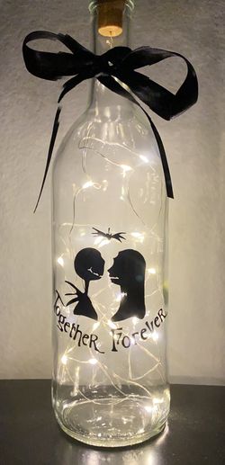 The Nightmare Before Christmas 🎃👻 Bottle Light Halloween- (BRAND NEW) HANDCRAFTED