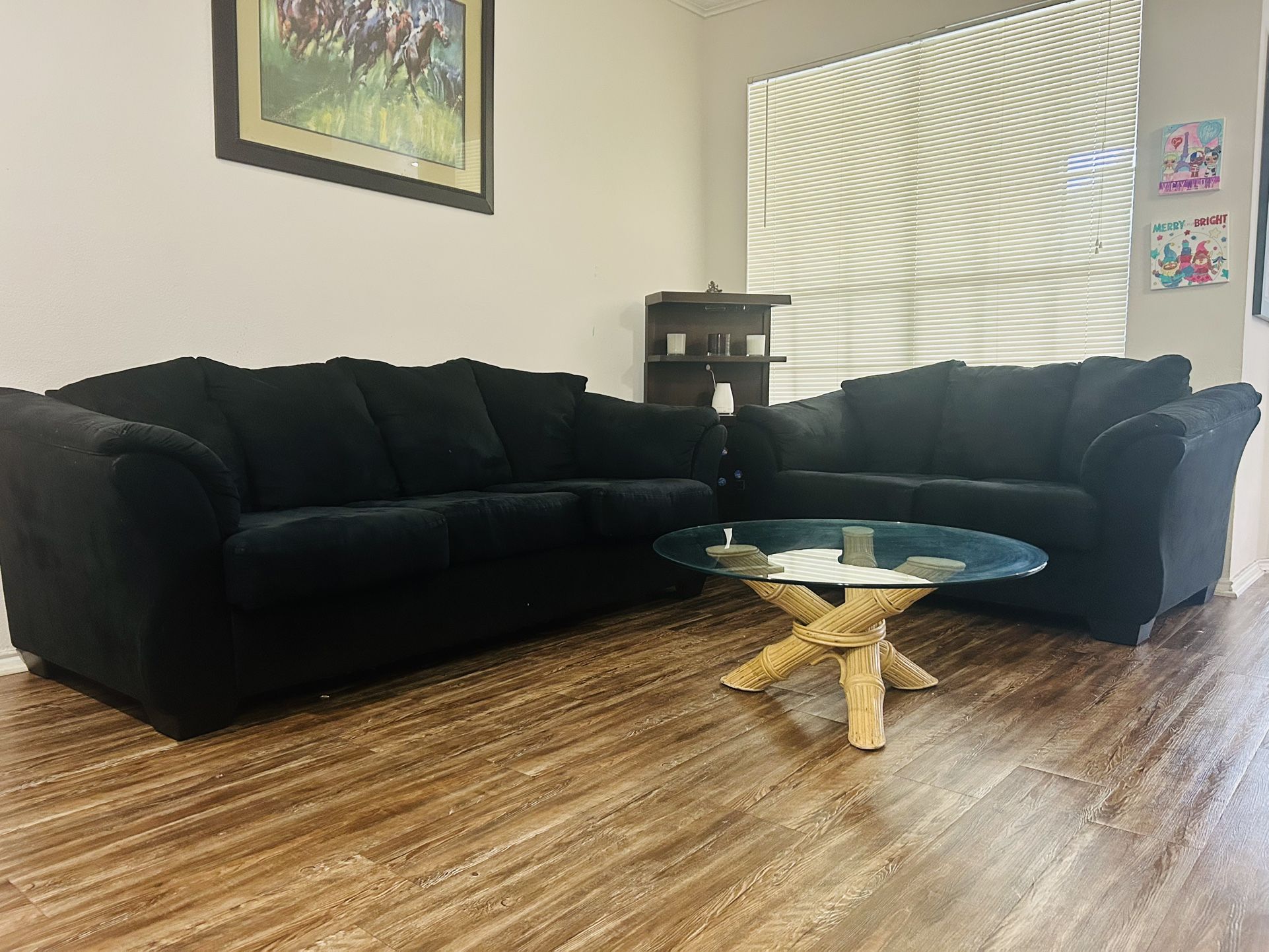 Sofa 3 Seater With Love Seat Along With Coffee Table