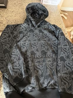 Black and White Patterned Hoodie