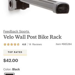 Velvet Wall Post Bike Rack - Feedback Sports