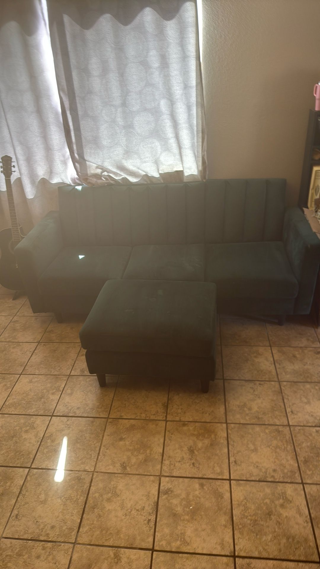 Dark Green Small Couch