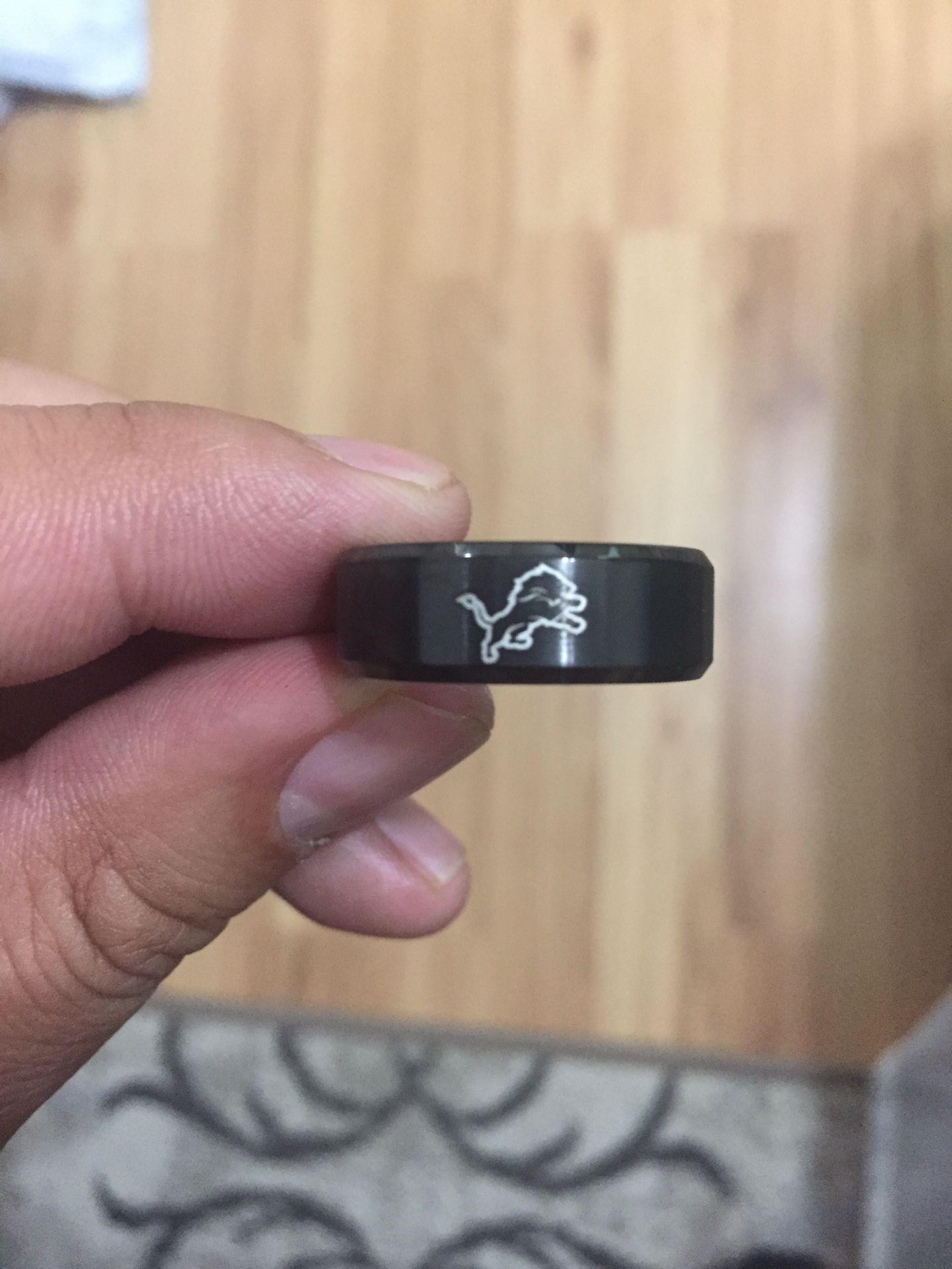 Detroit Lions Black Ring