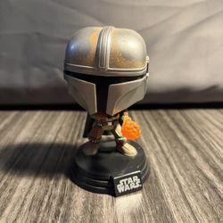Funko Pop Mandalorian With Flamethrower Targetcon Star Wars Exclusive 355