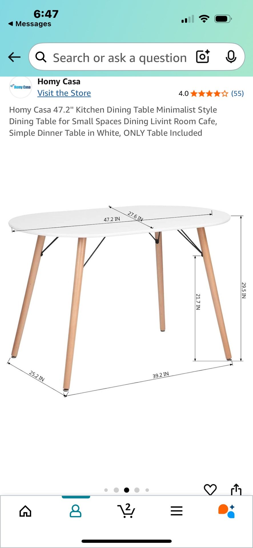 White Dining Table