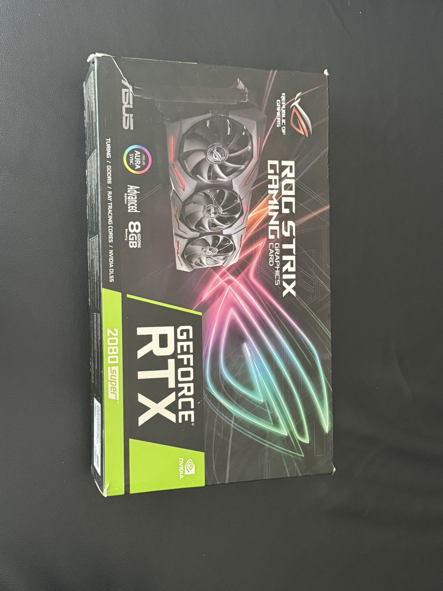 ASUS ROG STRIX 2080S Super 8GB GPU