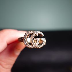 gg ring luxury ring rhinestone