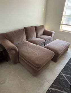 Lay Z Boy Sofa with Ottoman