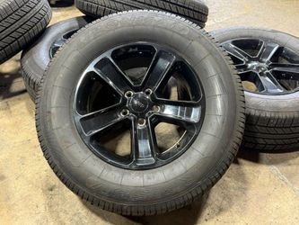 FREE DELIVERY 5x 18" Jeep Wrangler Altitude Sahara Black OEM wheels rims 9255 Ironman 95% 255/70/18