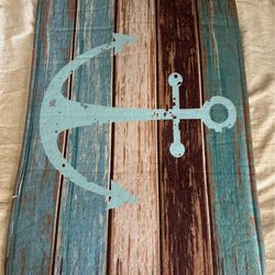 Nautical Anchor Bath Mat 15.75” X 23”