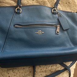 Blue Coach Bag
