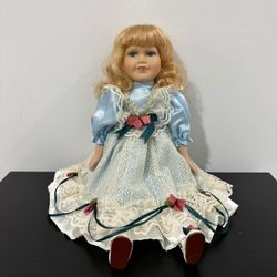The Doll House Collection is Porcelain Doll 18" - Genuine Fine Bisque / Miami 33182