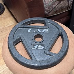 CAP Barbell 2-Inch Premium Cast Iron Grip Olympic Weight Plate 