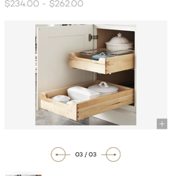 Brand new roll out cabinet sliders