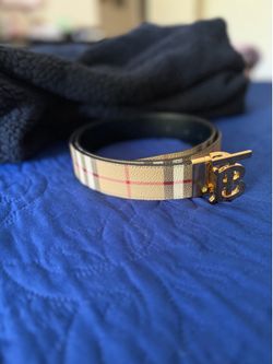 Burberry Monogram Check Belt