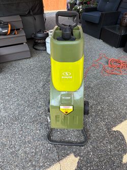 Sunjoe  electric wood chipper and shredder.