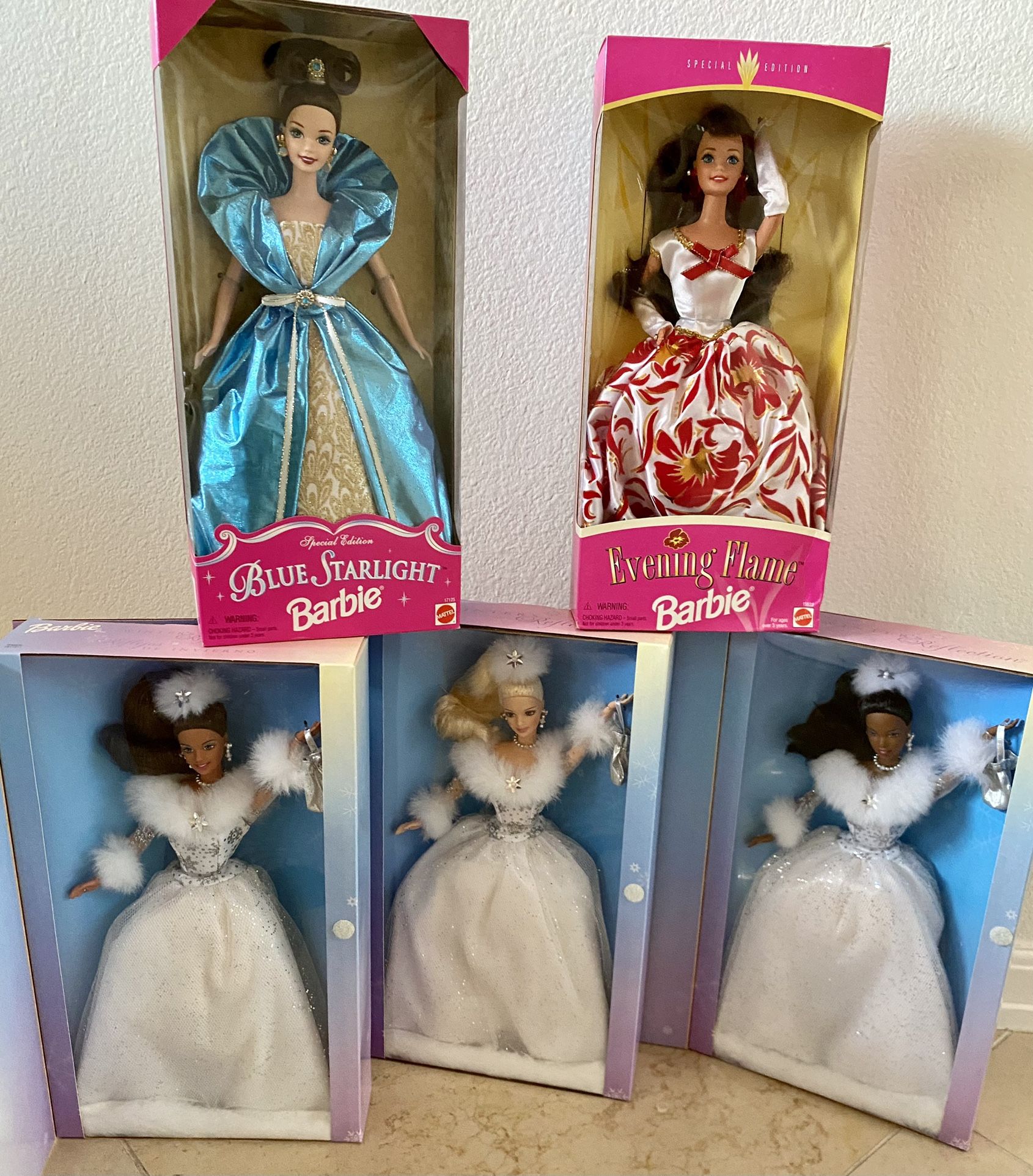 Barbies, Five Doll Collection