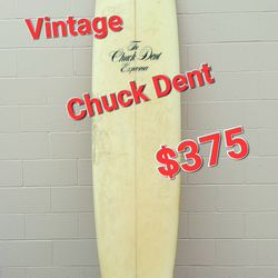 Vintage CHUCK DENT 9'6" Surfboard