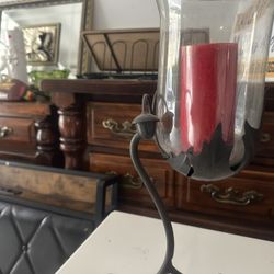 Beautiful Black Candleholder