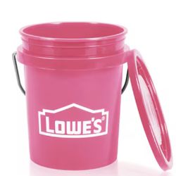 4 Pink Mini Buckets