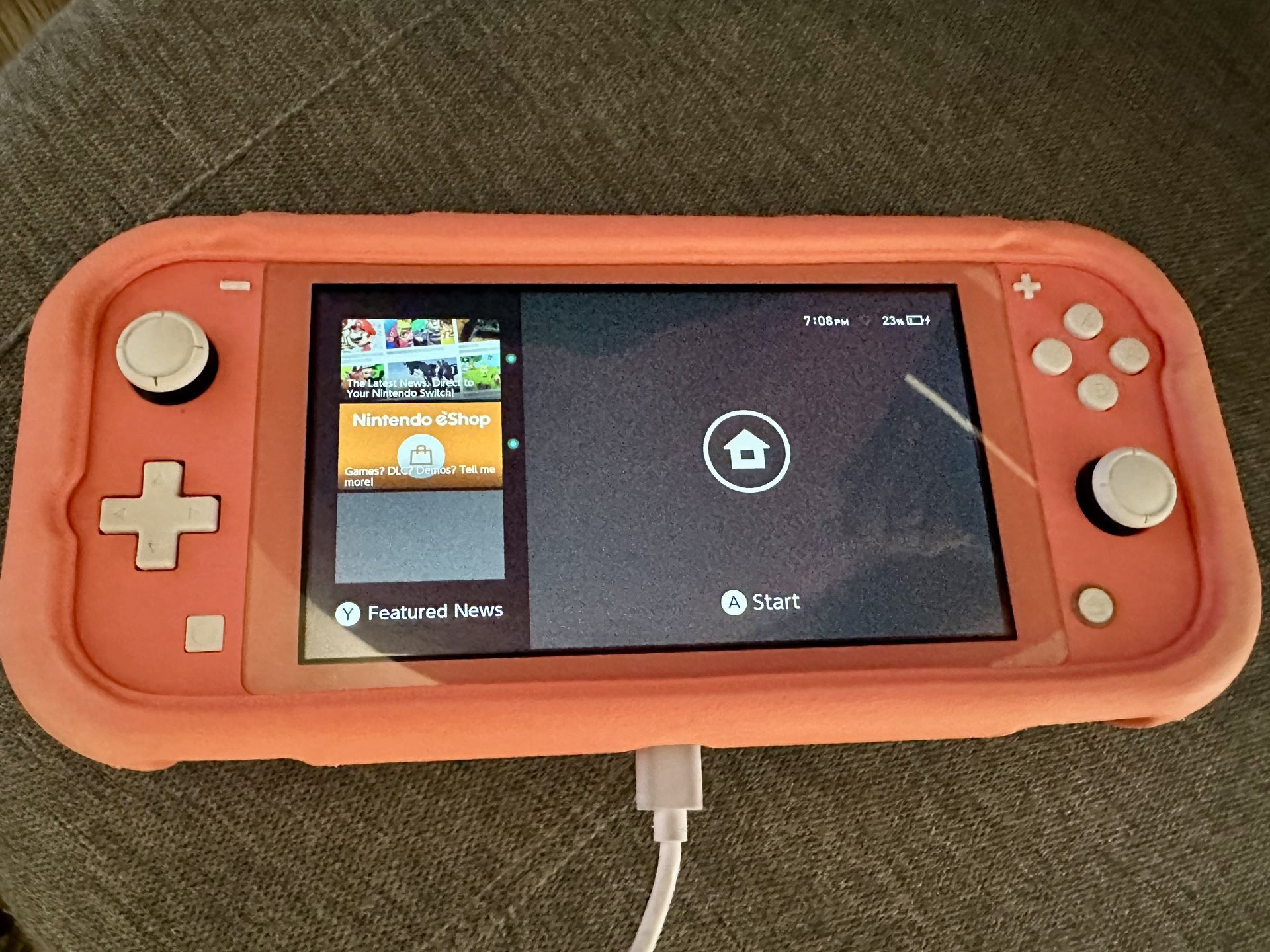 Nintendo Switch Lite W/ Case And Game