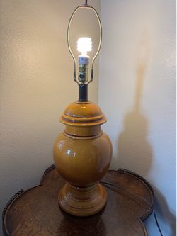 Vintage 1970’s Chinoiserie Chic Large Ceramic Ginger Jar Table Lamp