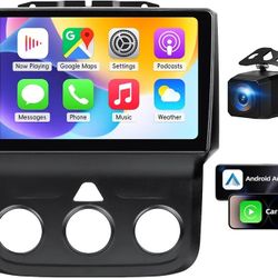 Car Radio Stereo for Dodge RAM 1500 2500 3500 2013 2014 2015 2016 2017 2018,2+64G Android 13 Touch Screen Radio with Wireless CarPlay Android Auto Blu