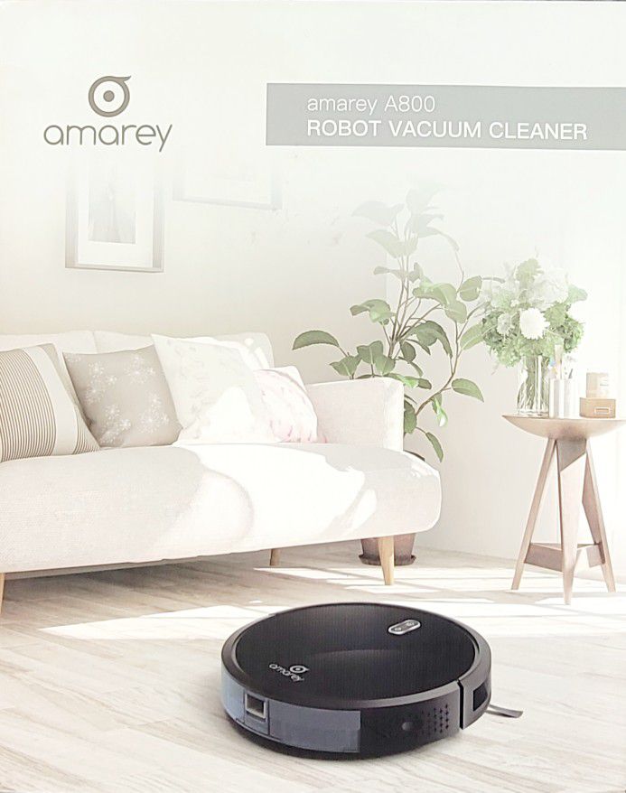 AMAREY - A800 Robot Vacuum Cleaner, 6 Cleaning Modes (Black)... NEW! OBO - Offers Welcome
