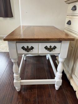 Vintage Wood Side Table