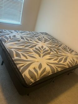 California king bed with the rails