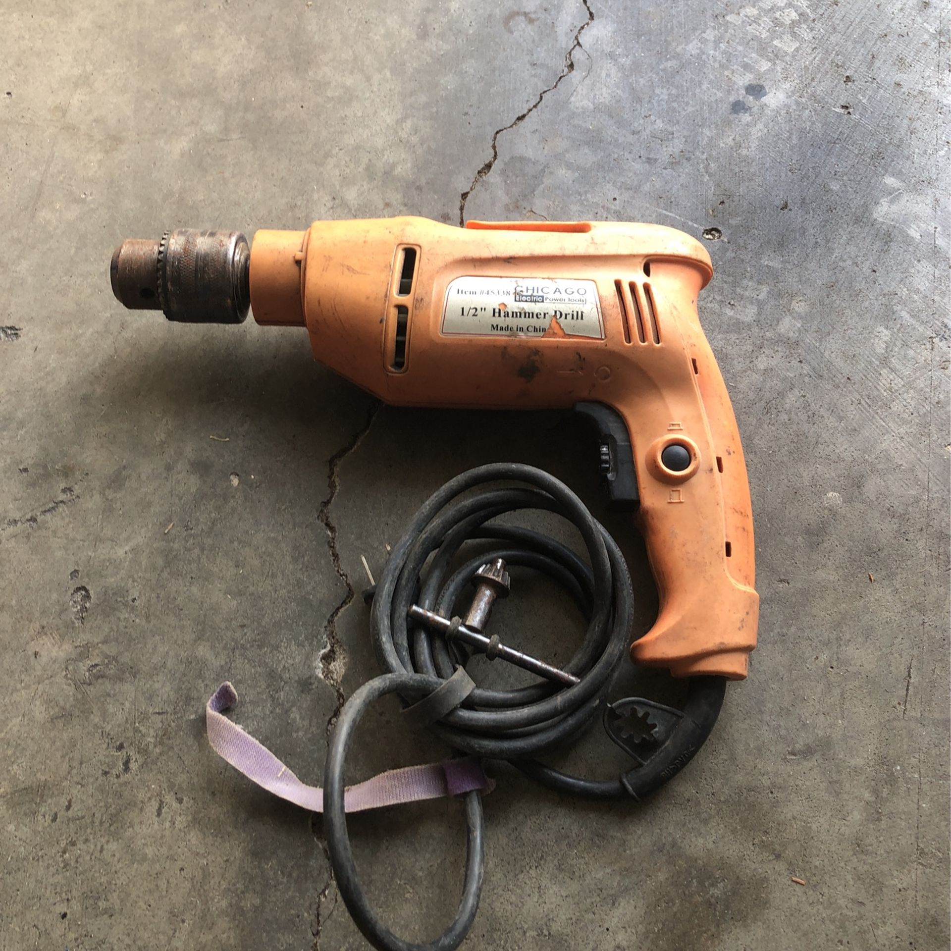 1/2” Hammer Drill In Good Condition 