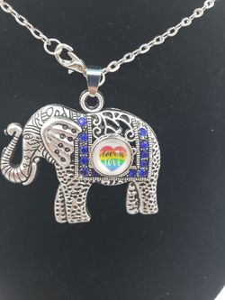 Elephant lovers necklace