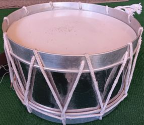 Vintage Rope Tension Marching Side Drum 15" X 9" Nice!