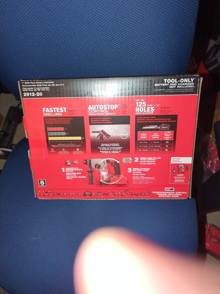 Milwaukee M18 Fuel "1 SDS Rotary Hammer Drill