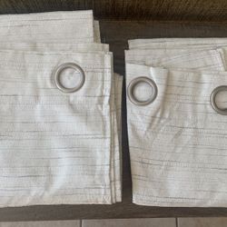New Curtains Each Panel Is 40W X92L- 