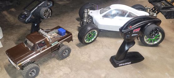 Trades!!Rc Losi 6s buggy and built traxxas trx4m crawler