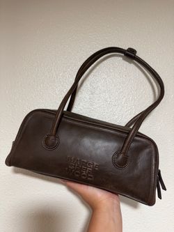 MARGESHERWOOD Brown Soft Baguette Leather Bag