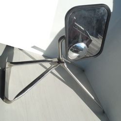 Vintage Metal Ford 4-Point Mount Heavy Duty Truck Mirror