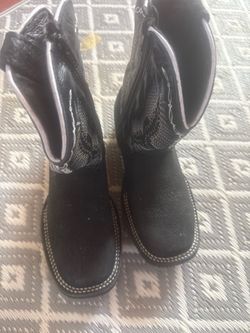 Black Cowboy Boots for kid size 2