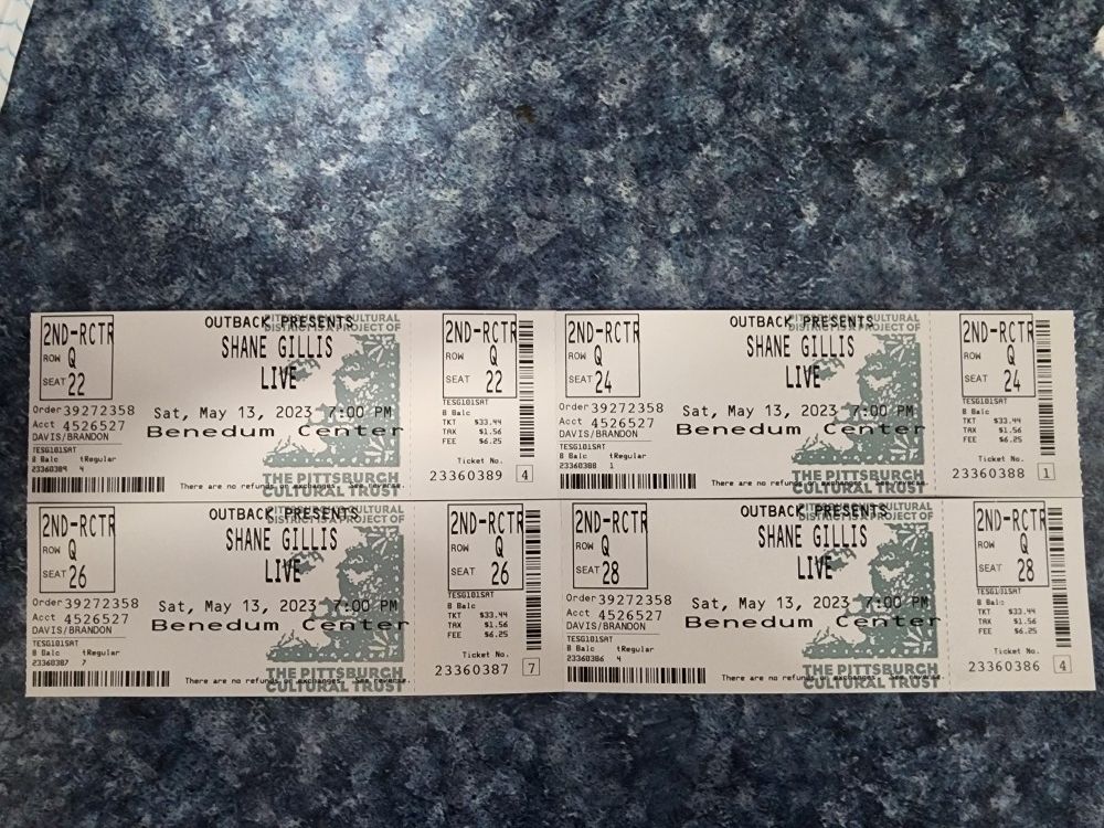 Shane Gillis Tickets May 13th @ 7pm In Hand!!