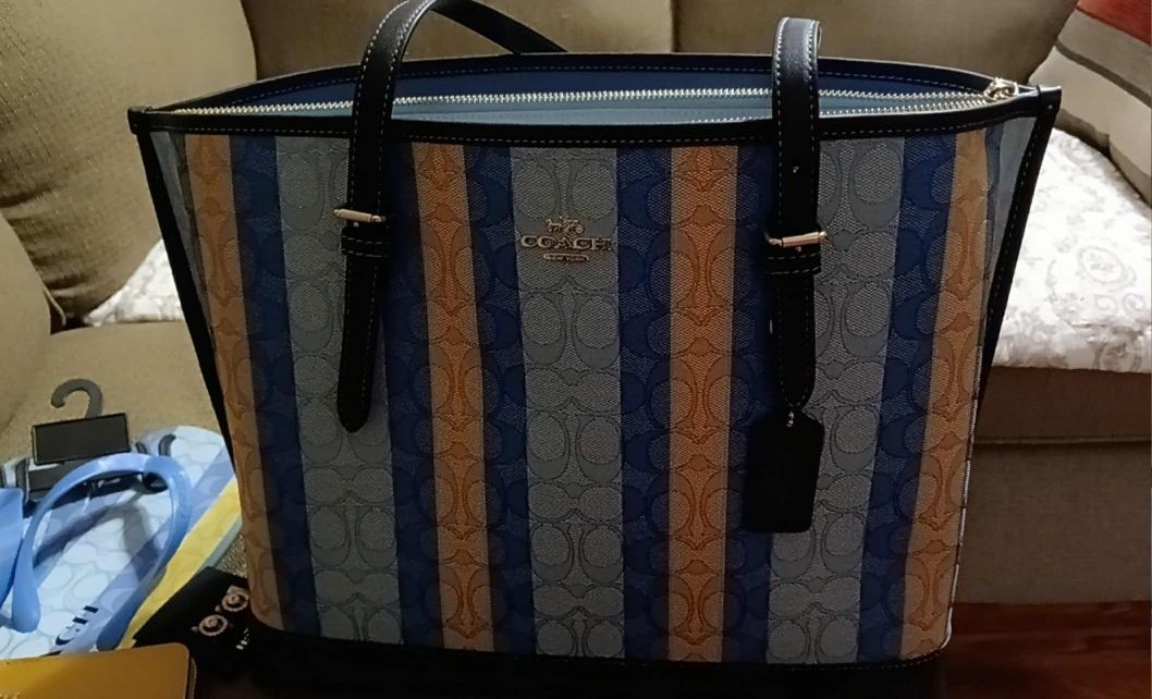 COACH BAG and SANDALS