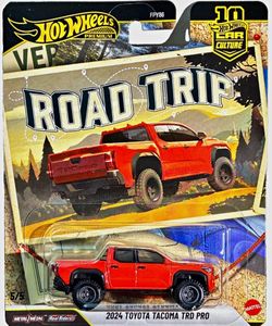 Hot Wheels Premium 2026 Car Culture Road Trip 2024 Toyota Tacoma TRD Pro Red