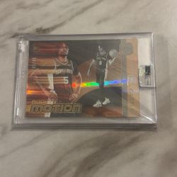 Stephon Castle 2024-25 Panini Photogenic Rookies In Motion #3 Gold 8/10 RC