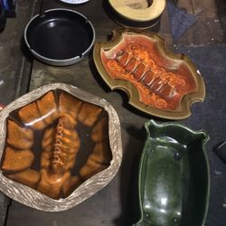 Antique ashtrays