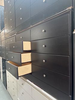 Eight drawers dresser with rails / 8 drawers dresser with rails