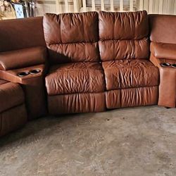 Leather 6 Piece Sectional