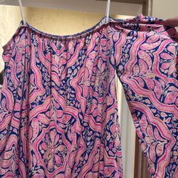 Lilly Pulitzer Off Shoulder Romper Size L