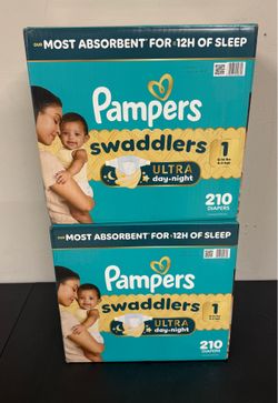 Pampers Size 1 2 boxes
